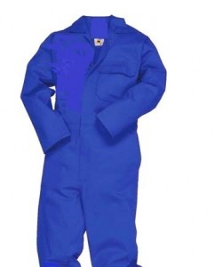 Royal Blue One Piece Boiler Suit Overalls (poly cotton) : R120.00