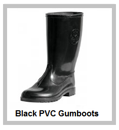 Black PVC Gumboots