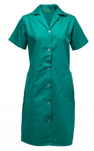 Ladies Canteen Coats - Button Front - Short Sleeves with 2 side pockets