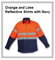 Orange and Lime Reflective Shirts
