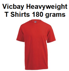 Vicbay Heavyweight T Shirts 180 grams