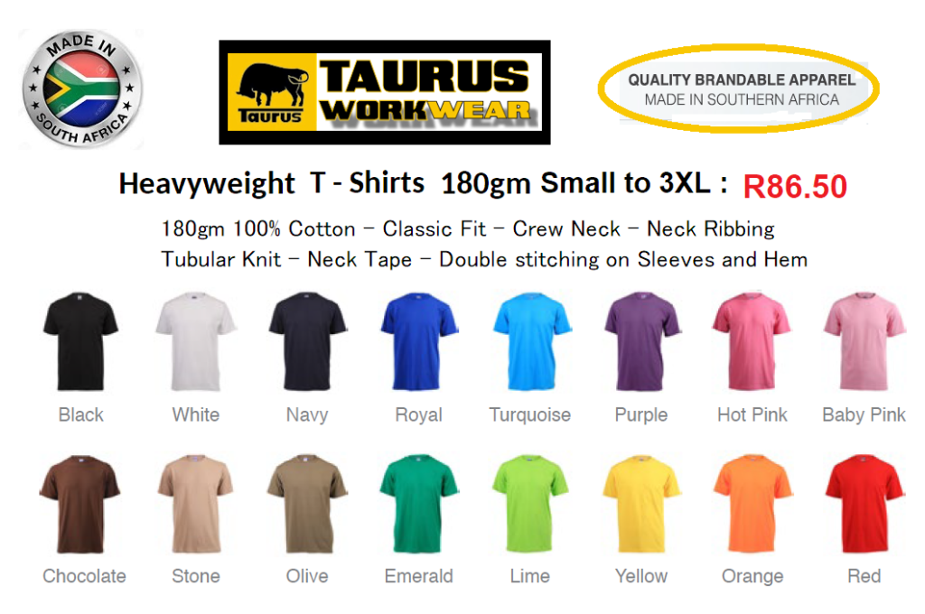 Vicbay Heavyweight TShirts 100 cotton 180 grams (Made in South